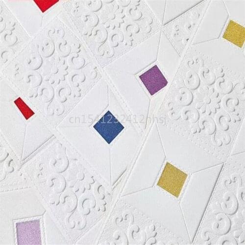 Waterproof Self-adhesive Roof Ceiling Wallpaper 3d Stereo Wall Sticker Living Room Tv Background Decor Ceiling Contact Paper