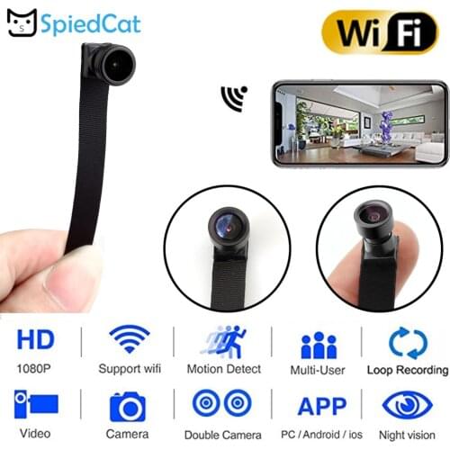 WIFI IP P2P Network Webcam Camera HD 1080P Wide Angle Mini DIY Wireless Cam Module Motion Activated DV Camcorder Support TF Card