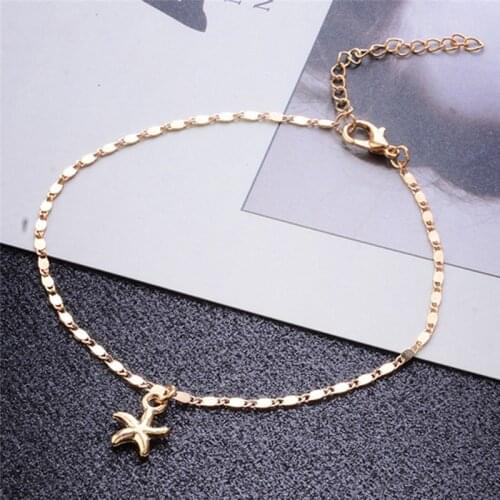 Boho Starfish Women Anklet Foot Chain Jewelry Ankle Bracelet Femme