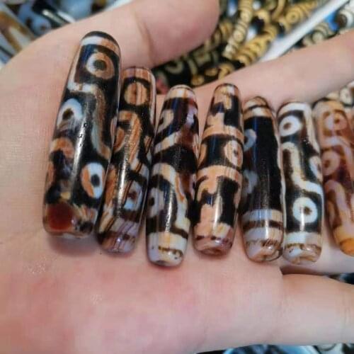1pcs/lot very unique dzi agate beads Cinnabar spots Orange lines Rare and precious beautiful natural accessories gem jewelry