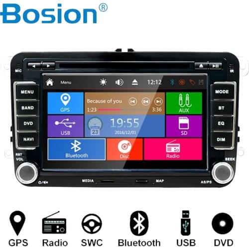 2 din Car DVD Radio PC GPS USB HD For VW Skoda POLO GOLF 5 6 PASSAT CC JETTA TIGUAN TOURAN Fabia Caddy elm327 camera DVBT ISDB