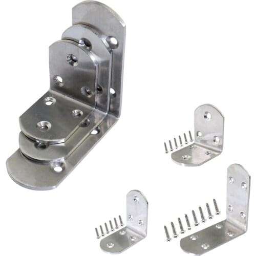 2pc 50x38 65x38 85x38 Thickened Stainless Steel Right Angle Corner Joint Furniture Fixed Connector L Corner Code with Screws