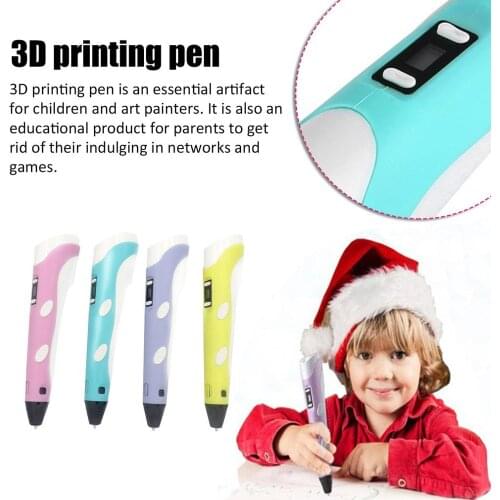 3D Pen DIY 18 Colors 3D Printer Pen Drawing Pens 3d Printing Best for Kids with ABS Filament Birthday gift Drawing Pen