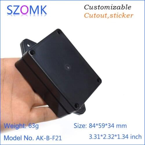 4 pcs 84*59*34mm IP65 waterproof plastic instrument housing cover casing wall mounting electronics device plastic box