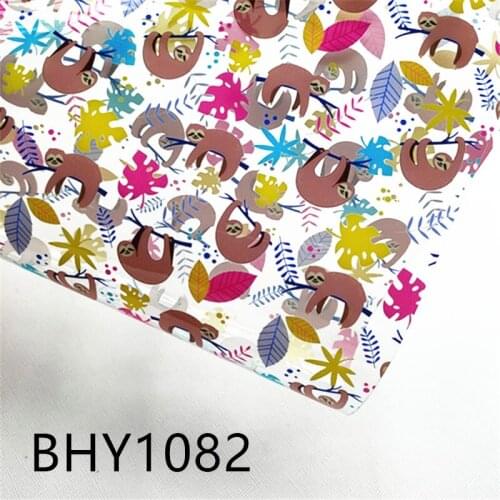 5 sheetsA4 20*33cm waterproof UV transparent printed sheet PVC Leather DIY Bow Bag Crafts 1082