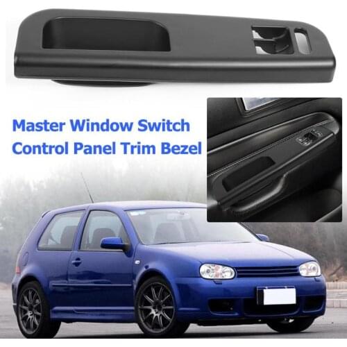 Car Auto Master Window Switch Control Panel Trim Bezel 3B1867171D Black for Golf 4 Passat 1998-2005 2 Door Interior Door Handles