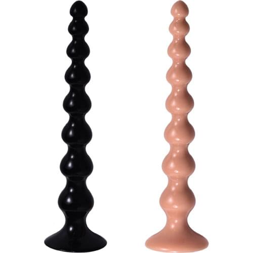 Soft Jelly With 4 Beads Comfortable Extra Anal Stimulation Plugs Couple Flirting Balls Sex Toys Clitoris Bullet Toy Sticker Eggs