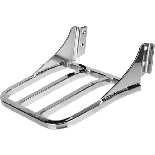 Sissy Bar Backrest Cargo Rack Luggage Carrier Rear Tail Holder for Harley Sportster XL 883 1200 2004-2018 Motorcycle (Chrome)