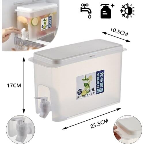 4L/3.5L Beverage Drink Dispenser Fridge Cold Kettle Water Bottle Drinkware Container Fruit Juice Maker Bar Tools Kitchen Gadgets