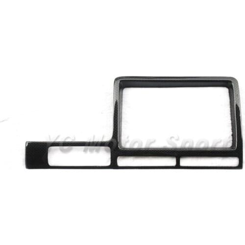 Dry Carbon Fiber DCF 1&1 Plain Weave Glossy Finish RSW Style Interior Trim Fit For 2008-2010 R35 GTR LHD Monitor Cover