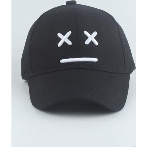 Sad Boy Baseball Cap kids Cotton Ddjustable 3D Embroidery Bone Baby Hats Caps Sad Face Hip Hop Snapback Hat For Boys Girls