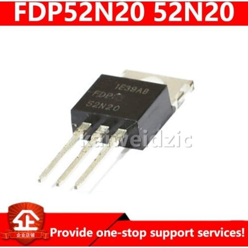 Kaiweikdic FDP52N20 52N20 TO-220 52A 200V N-Channel MOS FET / power in-line transistor/Integrated circuit
