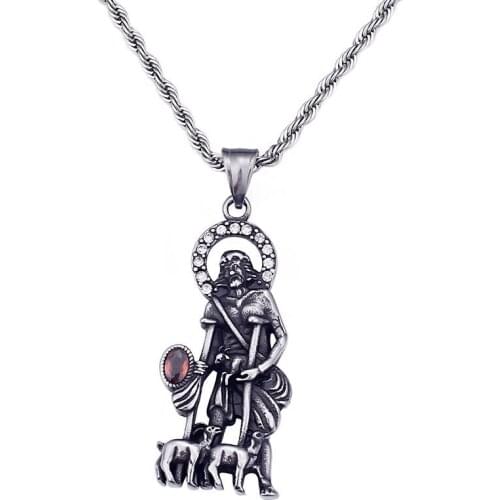 Stainless steel pendant jewelry religious jewelry titanium steel mens
