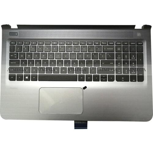 NEW Laptop For HP Pavilion 15-AB 15-AB006TX 15-AB065TX 15-AB297TX TPN-Q159 Palmrest Upper Case US Keyboard Touchpad/Bottom Case