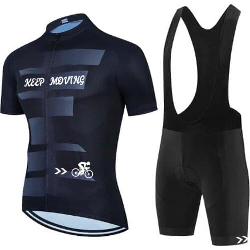 2021 New Summer Pro Cycling Jersey Set Breathable Team Racing Sport Bicycle Jersey Mens Cycling Clothing Short Bike Jersey