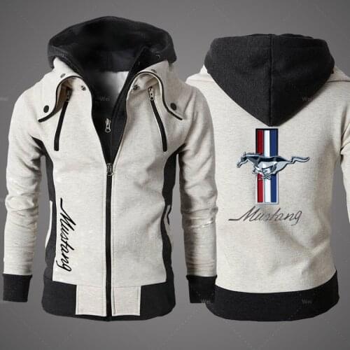 2021 New Mustang Mens Clothing Outdoor Sweatshirts Casual Male Jackets Fleece Warm Hoodies Quality SportWear Harajuku Outwear