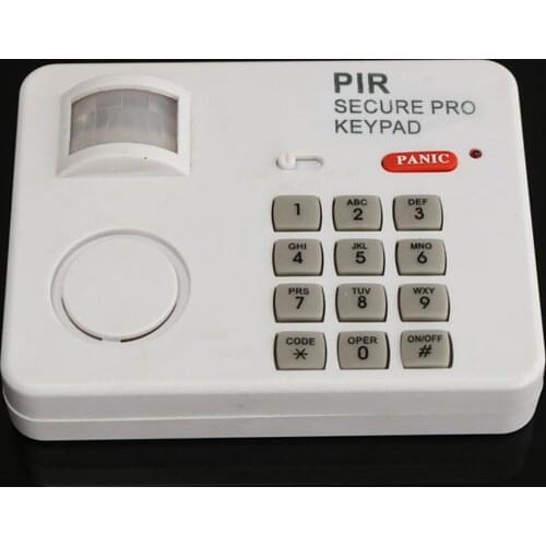 PIR Wireless Motion Sensor Alarm with Security Keypad for Home Door Garage Shed