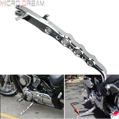 Motorcycle Kickstand Exotic Anodized Side Stand for Suzuki Boulevard M109R VZR1800 2006-2016 2009 2011 2013 Chrome Kick-Stands