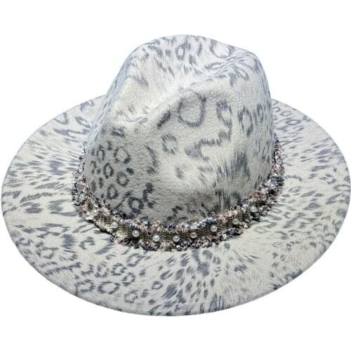 Woolen Fedora Hat Jazz Hats Cowboy Hat For Women And Men flower printed fashion hats Red With Black Wool Bowler Hat Wholesale