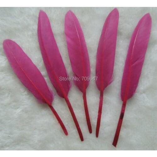 Plumes !200pcs/lot!10-15cm Burgundy Goose Small Wing Feathers Loose Duck Cochottes Feathers for millinery,crafts,wedding