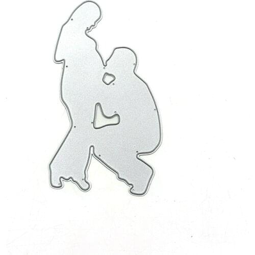 Julyarts Couple Pregnant Woman Scrapbooking Metal Cutting Dies Scrapbook Paper Craft Knife Mould Blade Punch Stencils Dies