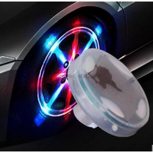 By DHL 200pcs Car Styling Solar LED Light Car Wheels Decor Lamp Auto Wheel Tire Air Valve Cap Light With Motion Sensors