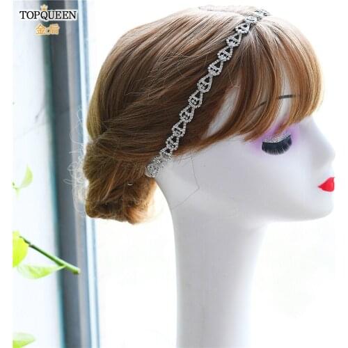 TOPQUEEN H303 Fashion Bridal Hair Accessories For Women prepared by pure diamond Hairband Bride High Quality Hair Jewelry hot