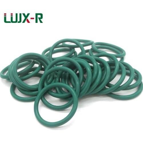 LUJX-R 10pcs 3.1mm O Ring Seal Washer FKM Green O-Ring FKM Gasket OD39/40/41/42/44/47/49/51/53mm Fluorine Sealing O Type Ring