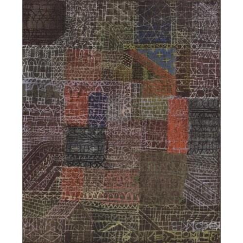 High quality Oil painting Canvas Reproductions Structural II (1924) by Paul Klee Painting hand painted