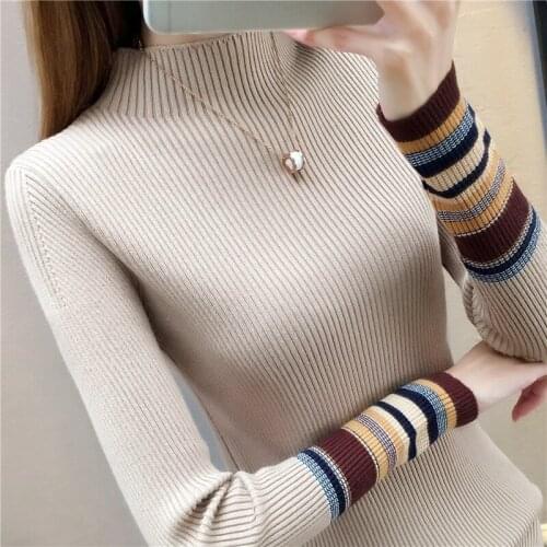 Sweater Women Jumper Sleeve Turtleneck Render Unlined Upper Garment Pullovers Qiu Dong With Sweater Cultivate Morality Show