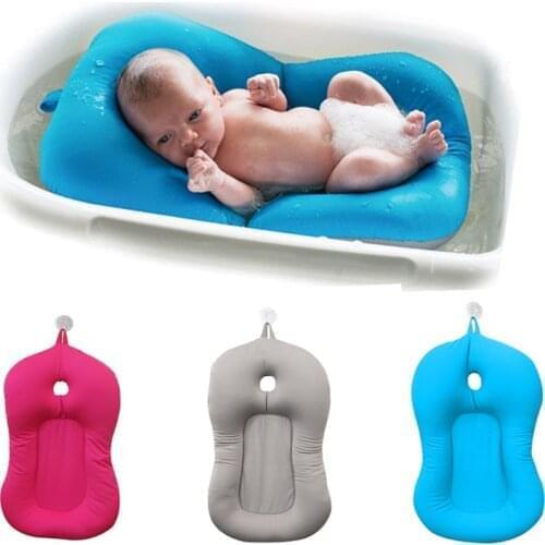 1Pcs Portable 37*57CM Baby Bath Racks Newborn Non-slip Pad Head Protective Soft Kids Shaping Pillow Hollow Out Pillows