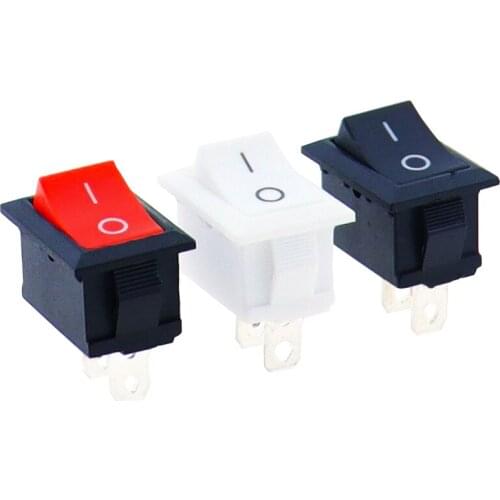 10 pcs/lot KCD1 2 Pin 250V 3A Boat Switch 21*15 Snap-in SPST ON OFF Rocker Position Switch