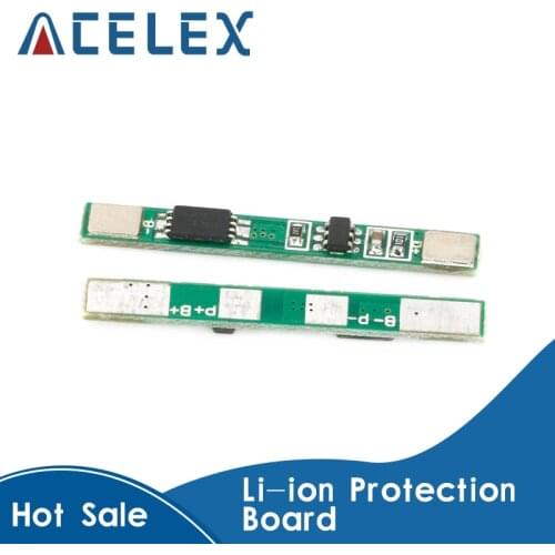 10Pcs 1S 3.7V 3A li-ion BMS PCM battery protection board pcm for 18650 lithium ion li battery