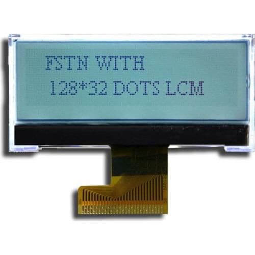 28PIN SPI COG 12832 LCD Screen ST7565R Controller 3.3V Grey White Backlight Parallel Interface