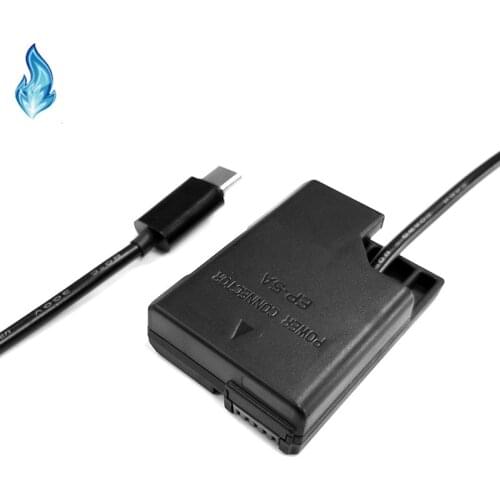PD Power Adapter EP-5A DC Coupler EN-EL14 Dummy Battery for Nikon D5600 D5500 D5300 D5200 D5100 D3300 D3400 P7700 P7100