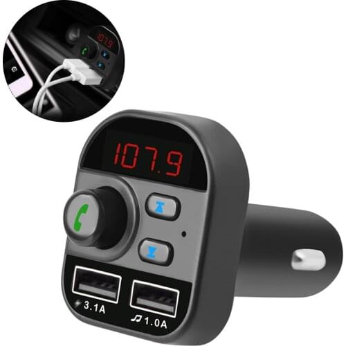 805E Car MP3 Player Multi-function BT5.1 FM Transmitter Dual USB Chargers Support Hands-free TF Card U Disk Music Play