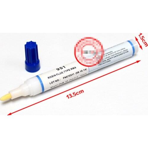 Free Shipping 1Pcs Kester 951 10ml Soldering Rosin Flux Pen Low-Solids Non-clean For Solar cell panel DIY kester solder power