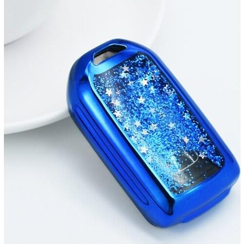 Car men women quicksand Key Cover Holder Case Pocket For Honda 10th Civic Accord URV XRV Crv Crz Hrv Pilot Ridgeline 2018 2019