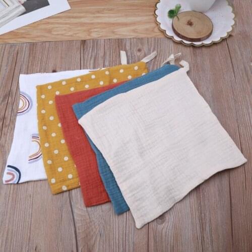 5 Pcs/Lot Baby Towels Muslin Cloth Hand Face Wipes Saliva Bib Handkerchief Gauze Cotton Boys Girls Washcloth