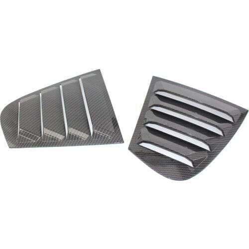 For 12-16 BMW F30 Carbon Fiber Style Vent Side Window Louver Cover Left & Right