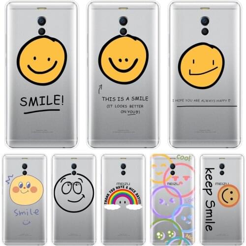 For Meizu M6 M6S M6T M5 M5C M5S M3 M3S M2 Phone Case Silicone Cute Smile Funny Quotes Soft Back Cover For Meizu M2 M3 M5 M6 Note