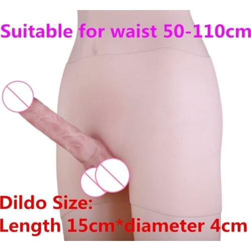 Dildo sex penis 15cm long and 4cm in diameter Solid phallus straight Dildo womens LES Labrador pants with platinum silicone