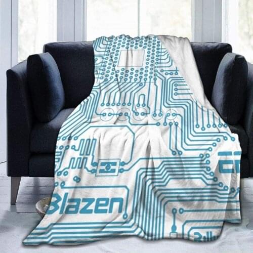 Flannel Fleece Microfiber Throw Blanket Unisex for Baby Toddler Boys and Girls Circuit Board Blankets Ultra Soft Plush Blankets