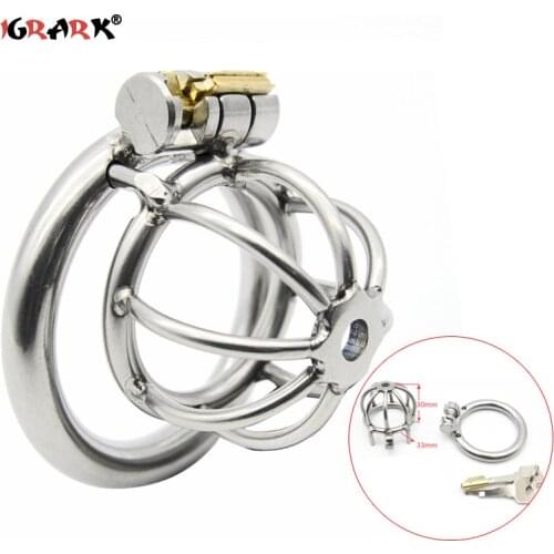 304 Stainless Steel 3 size Bird Cock Cage With Stealth Lock Ring Adult Game Male Chastity Belt Device Penis Sex Toys for Men