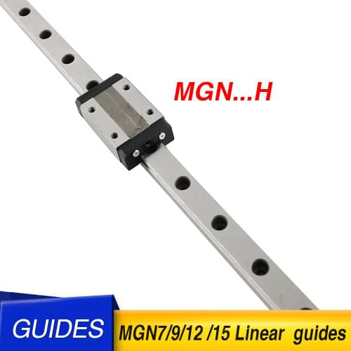 3D Printer MGN12 MGN15 MGN9 linear guide L 100-500mm miniature linear rail without MGN Linear slider