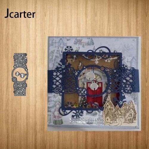 Metal Cutting Dies Rectangle Circle Grid Bell Craft Stencil Diy for Scrapbooking Handmade Card Make Shape Album Decoration Model