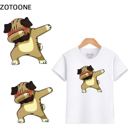 ZOTOONE Fashion A-level Iron-On Transfers Dog Heat Transfer Ironing Stickers T-shirt Thermal Patches for Clothing Iron G