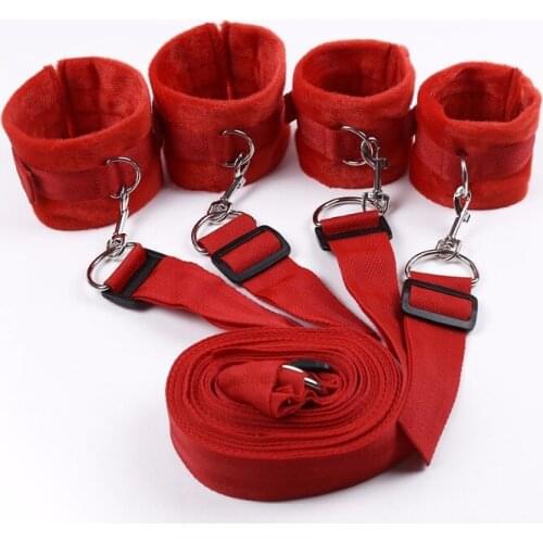 Nylon + strips of bondage sex sex in bed Plush red sex toys for couples sex shop factory outlet VP-A002021A