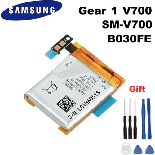 Original Samsung Battery Gear 1 SM-V700 For Samsung Galaxy Gear1 V700 SMV700 Authentic Replacement Battery B030FE b030fe 315mAh