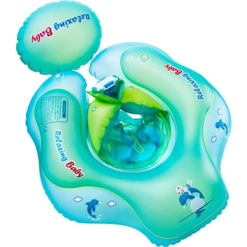 The Latest Arrival Baby Swimming Ring With Safety Double Airbags Colored Bells And Firm Buckle Attachments